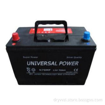 N70MF Maintenance Free Car Battery 12V 70AH DIN Standard wi